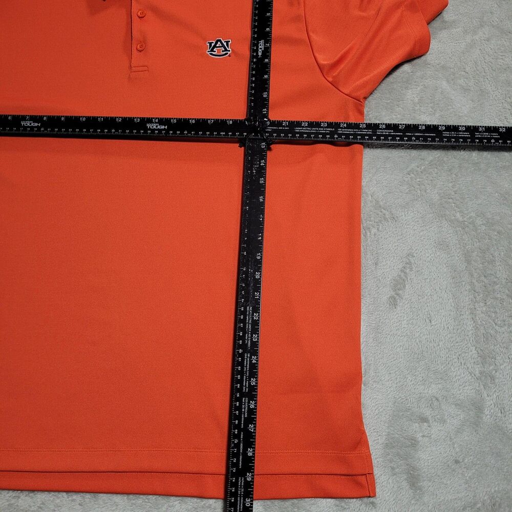 Auburn Tigers Shirt Mens XL Orange NCAA Golf Columbia Omni Wick Polo Performance - Picture 6 of 9